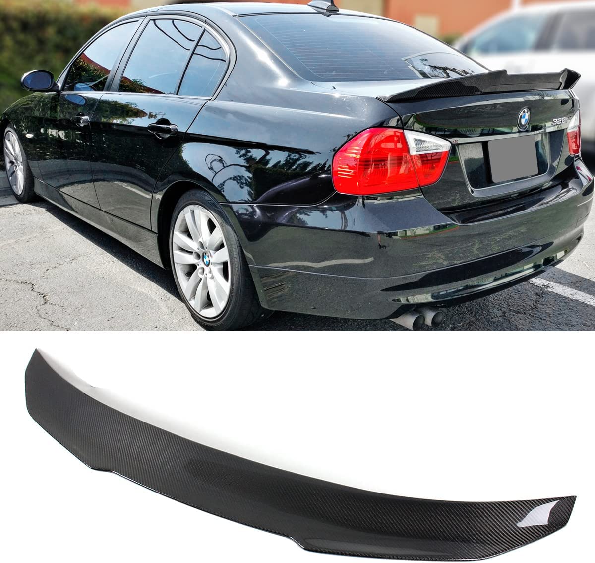 PSM STYLE SPOILER ABS GLOSS BLACK FOR BMW E90