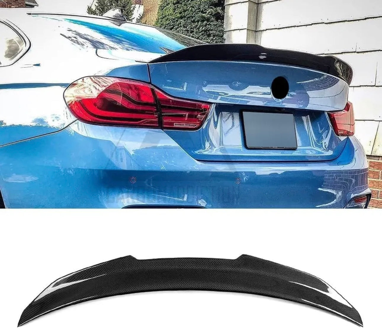 bmw E90 PSM Style spoiler carbon fibre ( bmw 3 series 4 doors 2007-2011 )